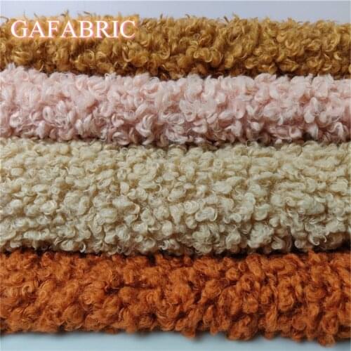 Faux Sheep fur fabric 40cm*160cm High grade Rolled for winter coat faux Sheep for DIY Garment Fur material 160cm wide JXYF-58A