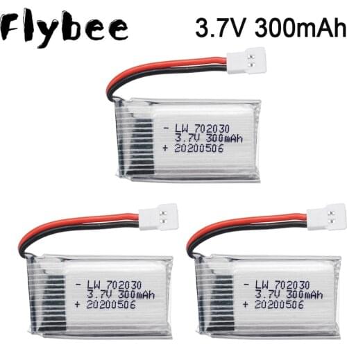 3.7V 300mAh lipo Battery For Syma X11C FY530 Udi U816 U830 F180 E55 FQ777 FQ17W for Hubsan H107 RC Drone Battery 1-10pcs