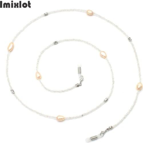Fashion Fresh Water Pearl Glasses Chains for Women Beads Sunglasses Chain Eyeglass Cord Holder Eyewear Lanyard Necklace Strap