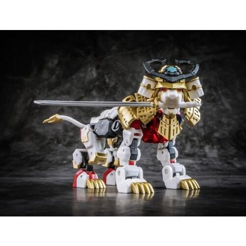 Small scale robot Transformation IronFactory IF EX-45 Iron Warrior Armor Shishimaru White Lion