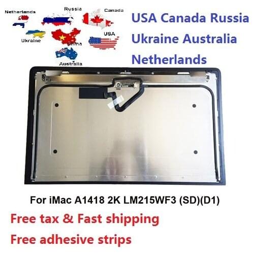 New LCD display for iMac 21.5" A1418 2k lcd glass screen 2012 2013 2014 LM215WF3 SDD1 MD093 MD094 ME086