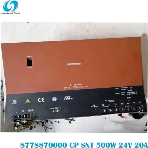 Original Weidmüller 8778870000 CP SNT 500W 24V 20A Rail Switching Power Supply Single Phase, 100% Tested BeforeShipment
