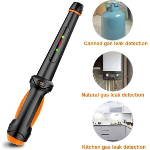 8800A Mini Portable Combustible Gas Leak Detector Methane Gas Natural Gas Leak Detection Alarm Tester Pen