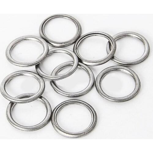 10pcs Plug Gasket Washers For Mitsubishi MD050317/Lancer-ex/EVO 10 Metal Components Ring Durable