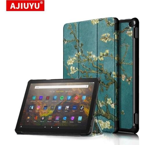 Smart Case For Amazon Kindle Fire HD 10 2021 Protective Cover Shell Kindle HD 10 HD10 Plus Tablet PU Leather Magnetic Skin Case