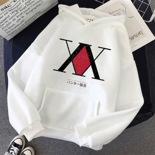 HUNTER X HUNTER Harajuku Pink Pullovers Casual Tops O-neck Womens Hooded Sweatshirt Student casua Hoodie Long Sleeves Pullovers