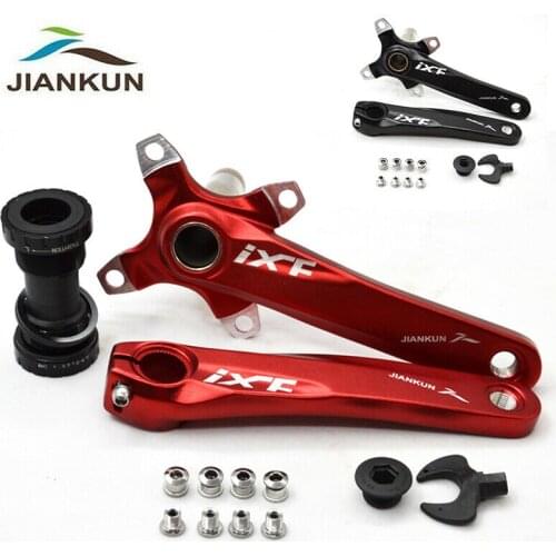 JIANKUN 104BCD MTB Bike Crank 170mm IXF Arm Chainring Aluminum Alloy Mountain Road Bicycle Crankset with Bottom Bracket BB
