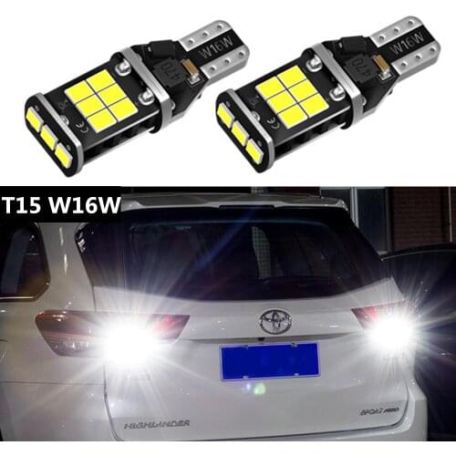 2x Car LED T15 W16W LED Canbus Bulb 2835 SMD LED Lights For Chevrolet Cruze Niva Epica Sonic Sail Lanos Camaro Auto Reverse Lamp