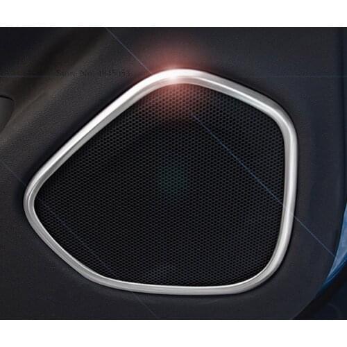 4PCS Auto Accessories Car Styling Interior Door Speaker Cover Protector Trim Decoration For Volvo XC60 2018 2019