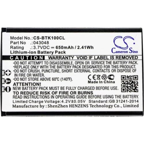 Cameron Sino 650mAh battery for BT Elements 1K 043048 Cordless Phone Battery