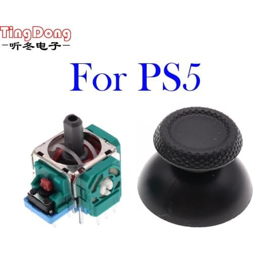 TingDong 3D Analog Thumb Sticks Sensor Module Potentiometer Joystick Cap For Sony PlayStation 5 PS5 Controller