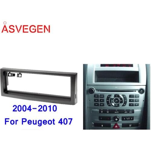 Asvegen 9 " For Peugeot 407 2004-2010 Car Radio Fascia Frame Car Dvd Frame Install Panel Dash Mount Installation Dashboard