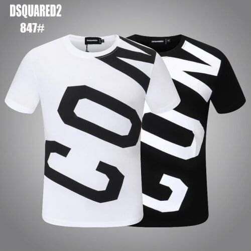 Authentic Dsquared2-letter printing, mens and womens T-shirts, couples, 2021 mens T-shirts 847