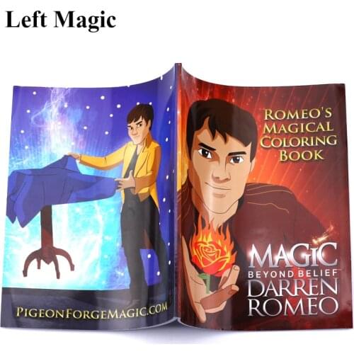Large size Magic Coloring cartoon Book funny gadgets for children kids toy gift close up magic tricks mentalism street sta E3160