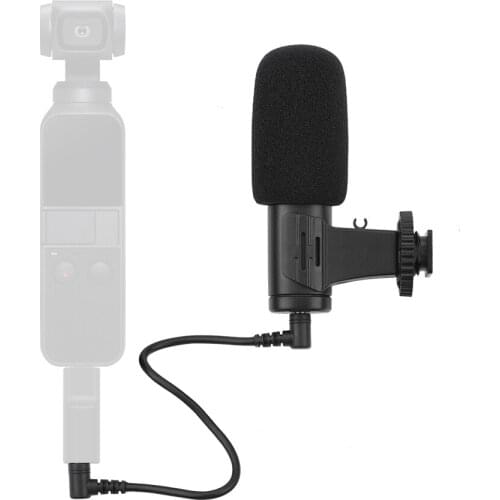 For DJI Osmo Pocket Photographic Microphone 3.5mm Cable Megaphone Video Recording Dubbing Microphone Accessories