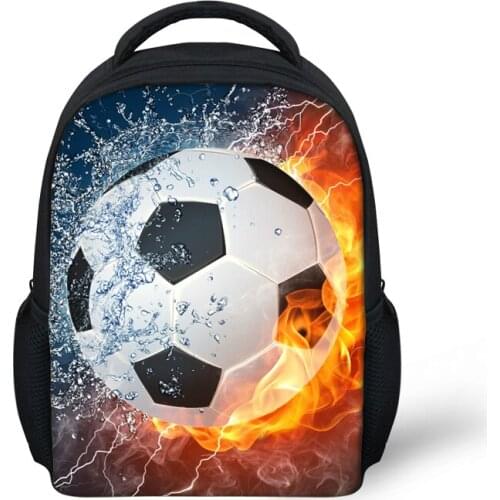 ELVISWORDS Kindergarten School Bags For Girls Boys Foot Ball Print Kids Bag Satchels Children School Backpack Mochila Escolar