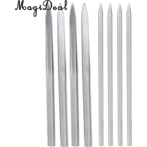 8 Pieces Stainless Steel Paracord Fid Lacing Stitching Braiding Needles Tool