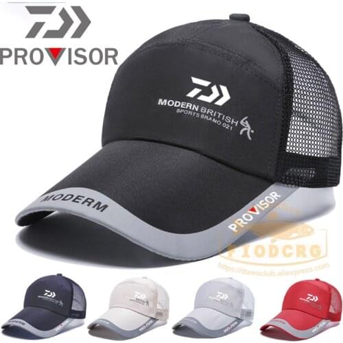 2021 New Daiwa Anti-UV Cap Waterproof Sports Men Fishing Hat Sun Hat Summer Outdoor Fisherman Sun Hat Fishing peaked cap
