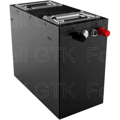 48v 25Ah lifepo4 battery pack 15S 26650 metal case 25A BMS for AGV EV motor 1000w bike power solar energy robot rv + 5A charger