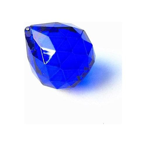 Nice Blue Chandelier Accessories Nature Fengshui 50pcs KCrystal Hanging Faceted Balls 20mm Glass Dress Lighting Parts Decoration