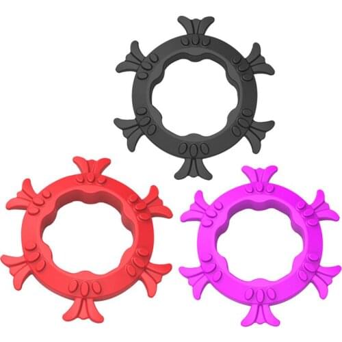 Fashion Silicone Men Penis Loop Cock Ring Adult Tool Sex Life Extender Delay Penis Sleeve Cockring Stimulating Sex Toys Sex Shop