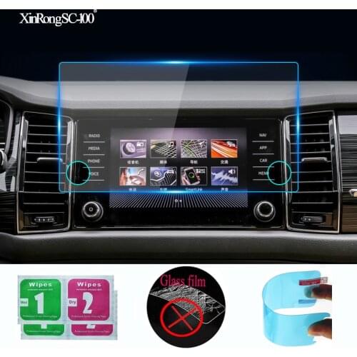 Soft TPU Nano-coated Screen Protective Film (NO Tempered Glass) 8 inch For Skoda Kodiaq Karoq 2017 2018 Car GPS Navigation