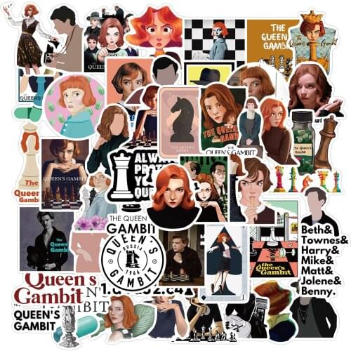 New American Drama Queens Chess Game Star Character Graffiti Aesthetic Sticker Decoration Suitcase Guitar Stationery Decoration