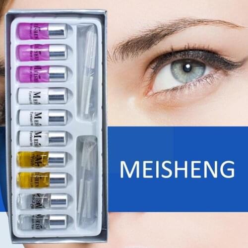 New Eyelash Perm Lotion Kit For Eyelashes Perming Curler Growth Eye Curling Liquid Treatment Set Lashes Extension Makeup Wa G7I3