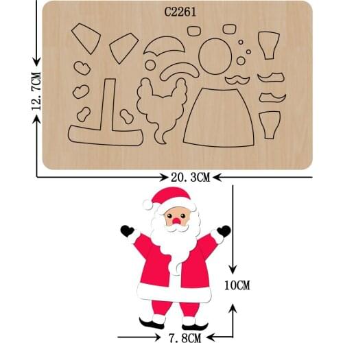 New Santa Claus Wooden die Scrapbooking C2261 Cutting Dies