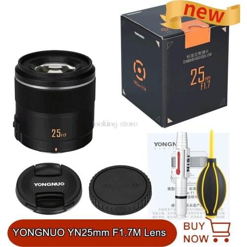 YONGNUO YN25mm F1.7M Lens Large Aperture AF/MF Standard Prime Camera Lens for Micro M4/3 Mount Panasonic Olympus G95 GF9 GX9