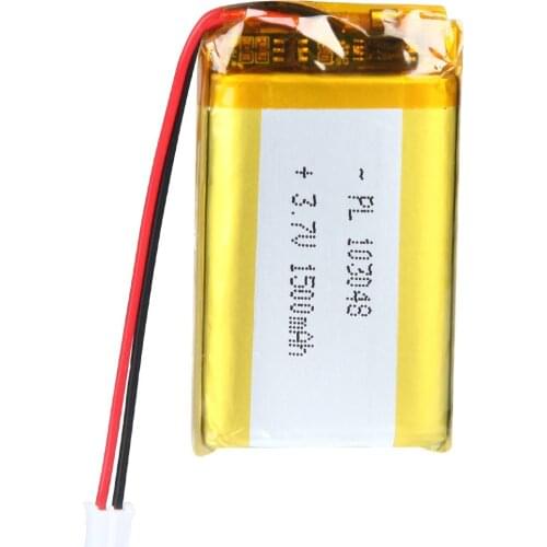 Mejuew 3.7V 1500mAh 103048 Rechargeable Lipo battery with JST Connector