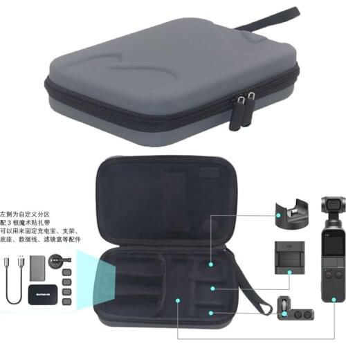 Portable Storage Bag for DJI OSMO POCKET Camera Protective Carrying Case Boxes Bags Handheld Gimbal Accessories Upgraded version