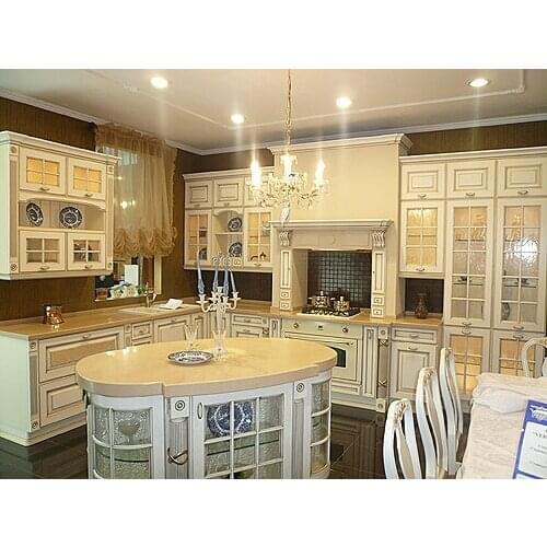 Russian oak kitchen cabinets