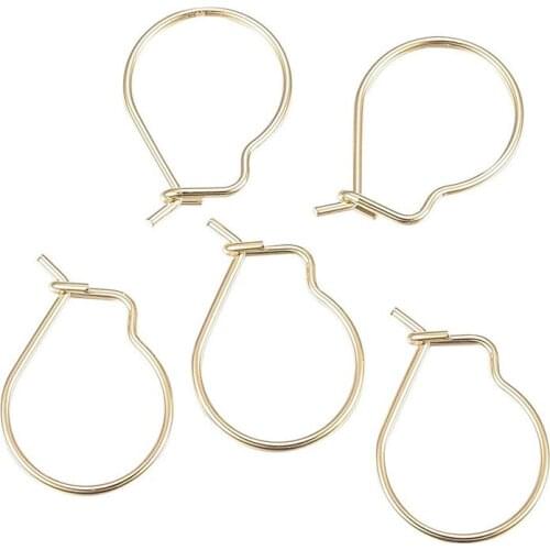 Pandahall 100pc 304 Stainless Steel Earring Hooks Golden For Women DIY Jewelry Making Earrings Handicrafts Supplies Accessories