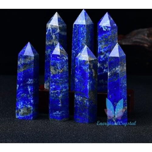 Blue Lapis Crytsal Tower Reiki Healing Meditation Chakra Specimen Points Gift
