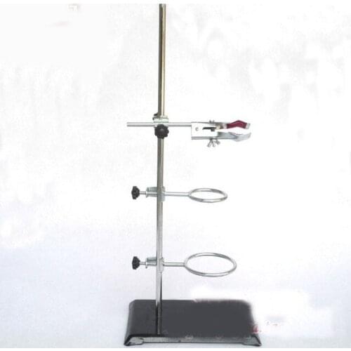 50cm retort stand iron stand with clamp clip laboratory ring stand educational equipment free shipping