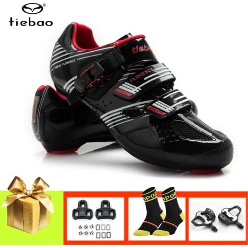 TIEBAO road bike shoes men women sapatilha ciclismo self-locking breathable riding cycling sneakers women outdoor bicycle shoes