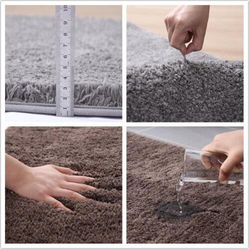 Thick fluffy carpet floor mats door mats kitchen mats bathroom absorbent non-slip mats soft fluffy floor mats