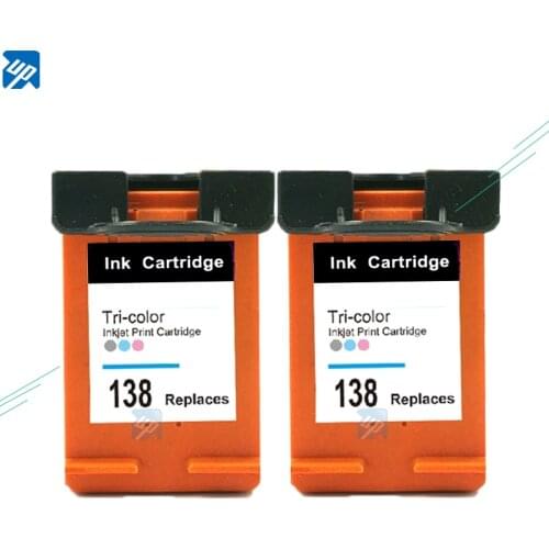 UP compatible Ink Cartridge replacement for hp 138 Photosmart C3180 C3183 PSC 1510 1513 2355 Deskjet 460 5740 6520 6620 6840