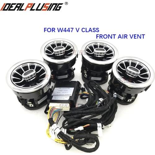 Turbo Air vent outlet with ambient light for Mercedes Benz V-class with 64 colors light