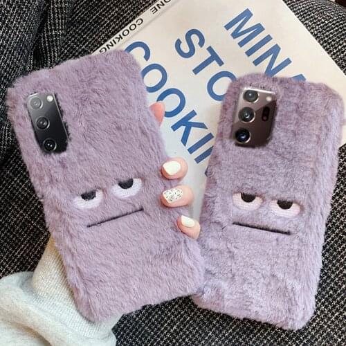 High Quality Plush Case For Samsung Galaxy A51 A71 A50 A70 A10 A20 S20 FE Plus Note 20 Ultra 8 9 10 S8 S9 S10 Plus Cartoon Cover