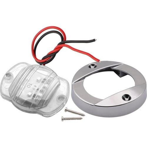 Transom LED Stern Light Ship Accessory Marine Boat Stair Easy Install Tail Lamp Round Cockpit Clear Sight Bright Deck Courtyard