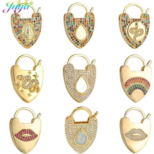 Juya DIY Gold Fasteners Supplies Handmade Screw Locket Pendant Clasps Accessories For Handicraft Articles Charms Jewelry Making
