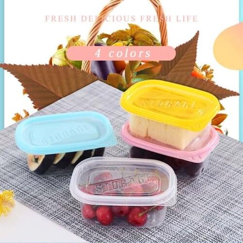 10Pcs/lot Kitchen Disposable Sealed Boxes Rectangular Food Pantry Storage Container for Fruit Cake