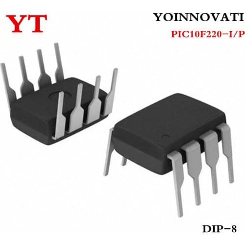 10PCS/LOT PIC10F220-I/P PIC10F220-IP PIC10F220 10F22 MCU 8BIT 384B FLASH 8DIP IC