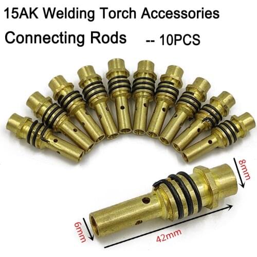 10pcs 15AK Binzel MIG Torch/Gun Consumables Link Rod Electrode for The Welding Machine