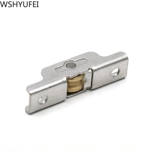 2Pcs Push-pull Window Pulley Steel and Plastic Double Wheel Balance Adjustment Angle Wheel Sliding Door Window Cabinet