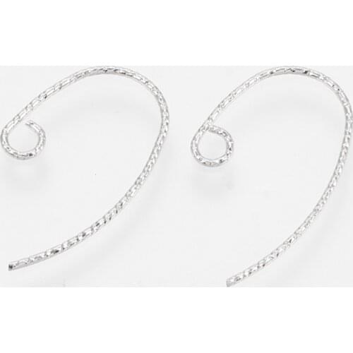 200pcs 21x12x1mm DIY Earring Findings Brass Earring Hooks Jewelry Making Accessories Hook Earwire Jewelry With 2mm Hole F60