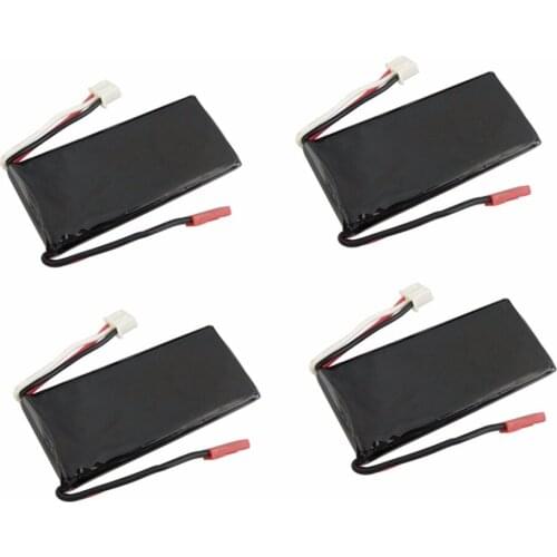 4PCS 7.4V 610mah lithium battery for JXD 518 H55 aircraft spare parts drone battery