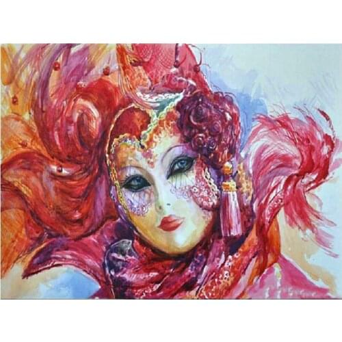 5d DIY,Diamond Painting cross-stitch kits decor Mask beauty pattern Full square round drill Mosaic Diamond Embroidery sale